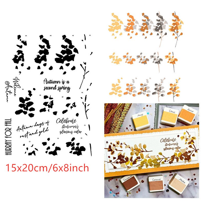 Layered Florals Winter Bouquet Fragrant Blooms Fresh Flowers Clear Stamps Dies Set for DIY Scrapbooking Cards Crafts: 9 / Only Stamps