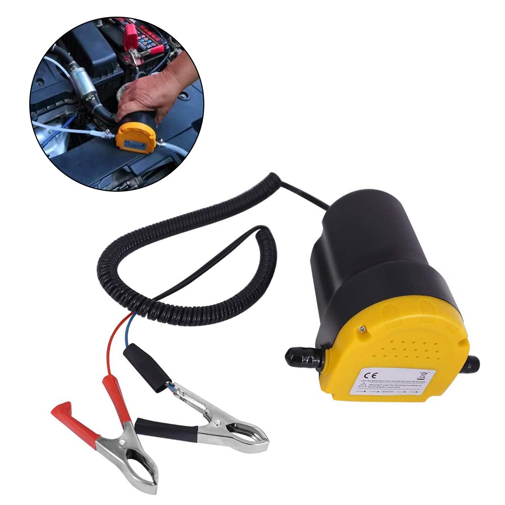 24V 60W Electric Oil Pump Diesel Pump Mini Diesel Pump Self-Priming Motor Oil Diesel Fluid Transfer Suction Pump Boat Engine