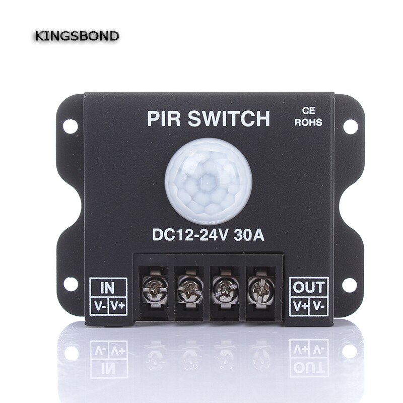 led PIR controller DC 12V/24V 30a Body Infrared PIR Motion Sensor Switch For LED Light Strip Automatic