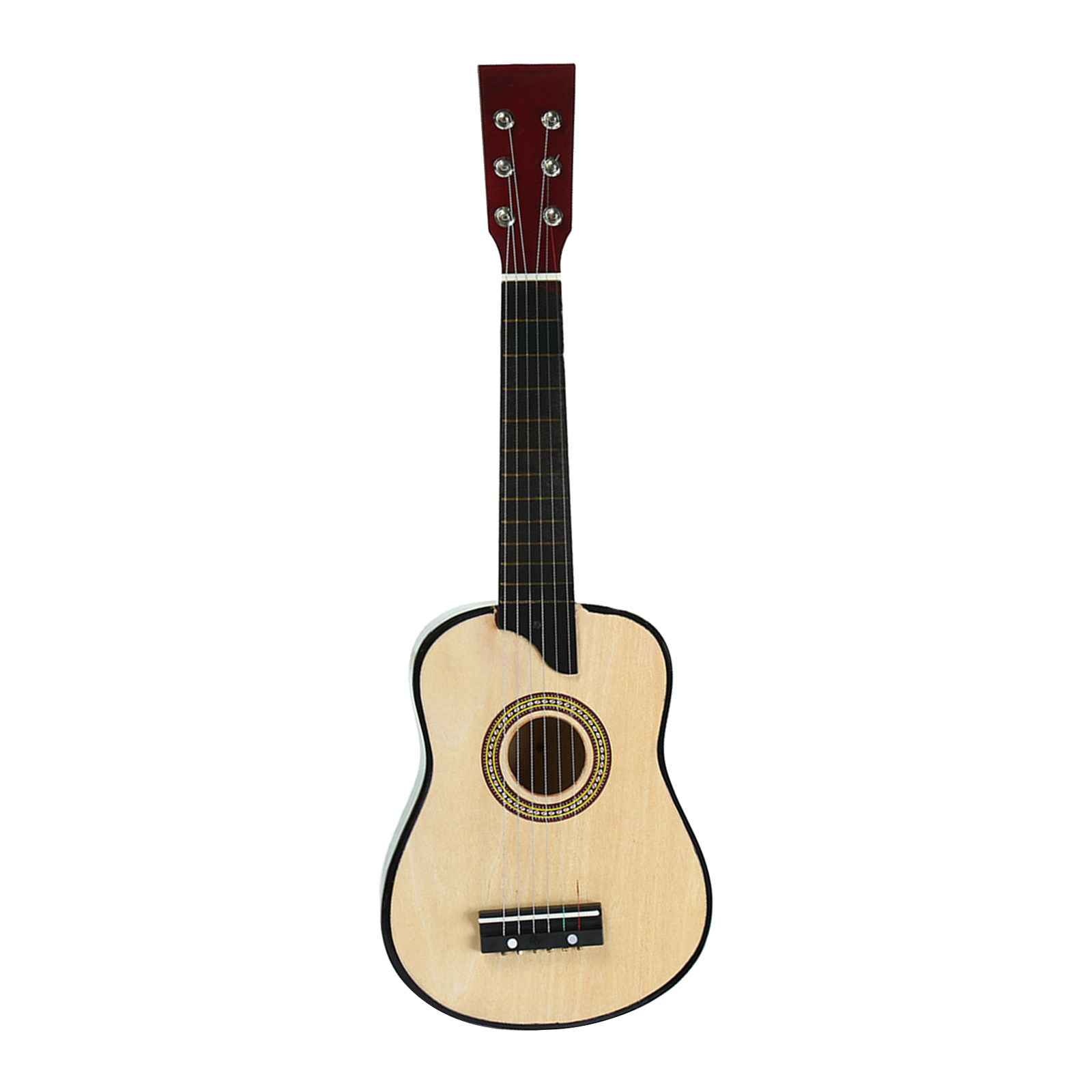 Guitarra acústica de 25 pulgadas para niños pequeños, instrumento educativo de 6 cuerdas, juguete de aprendizaje, práctica de música, navidad
