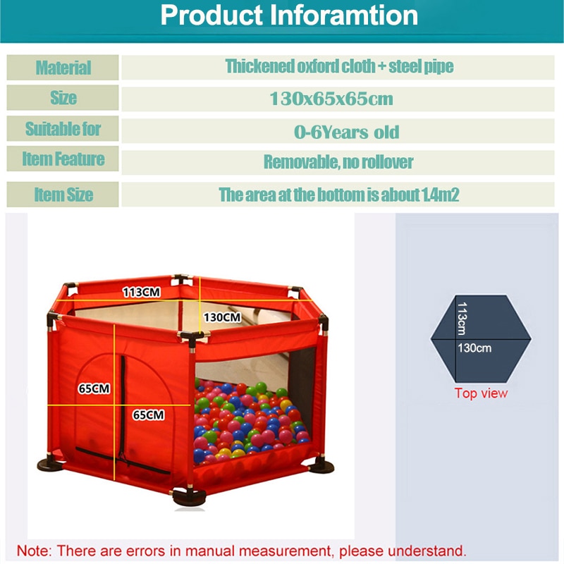 BABY box recinzione pieghevole barriera di sicurezza Ocean Ball Pit parco giochi per bambini gioco per bambini tenda riparo per neonati regalo di festa