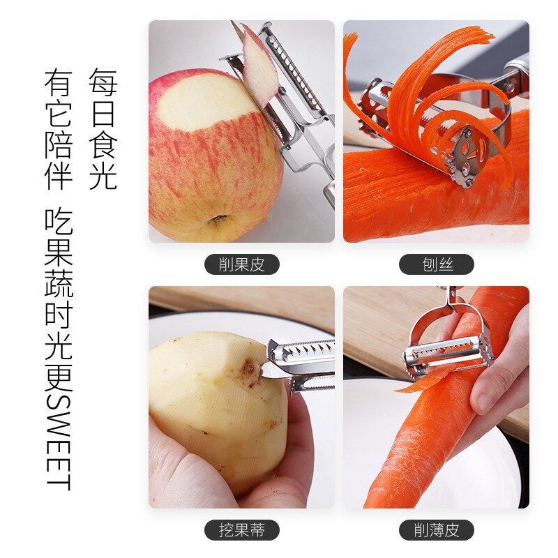 Stainless steel peeler convenient peeler planer kitchen gadgets kitchen vegetables and fruits scraping