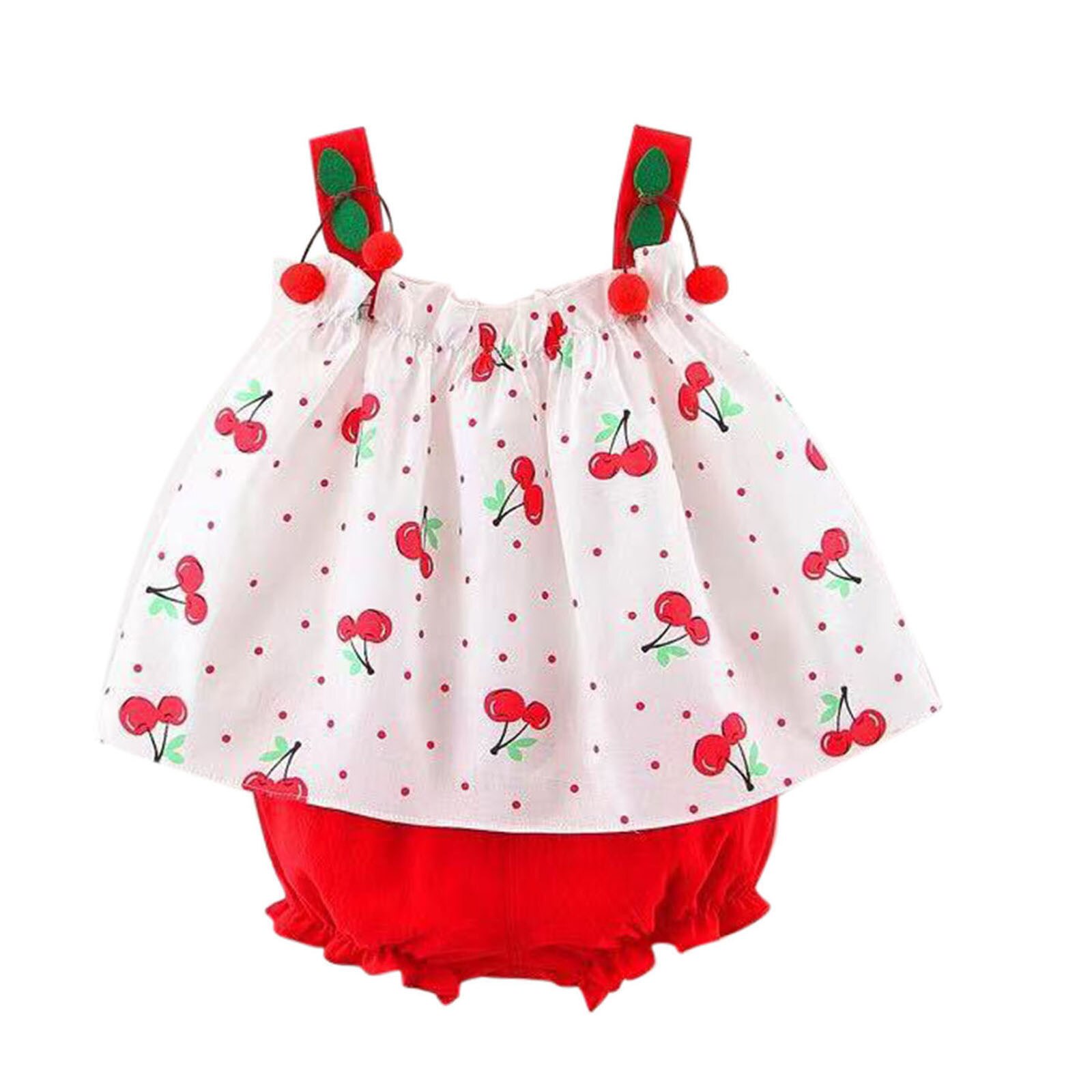 Meisjes Kleding Mouwloze Jurk Baby Baby Meisjes Bretels Polka Dot Print Jurk Tops Shorts Outfits Kinderkleding Sets