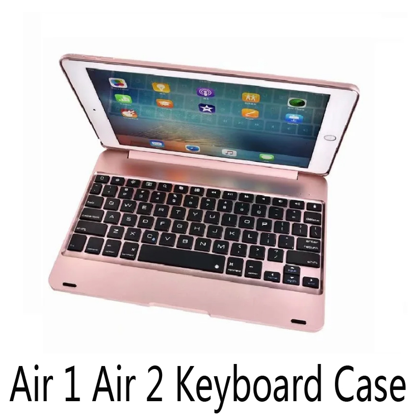 Abs-tastaturcover til ipad air 1 air 2 , cover med tastatur  a1474 a1475 a1566, trådløst cover til ipad air 1 air 2, tastaturcover