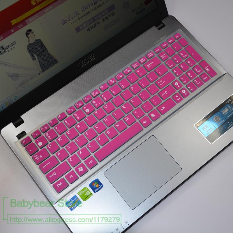 Silikonowe 15 Cal Laptop Asus R540L R540LA R540U R540N R540UB F556 F556U R558 R558u R588UQ klawiatura obudowa ochronna: rose
