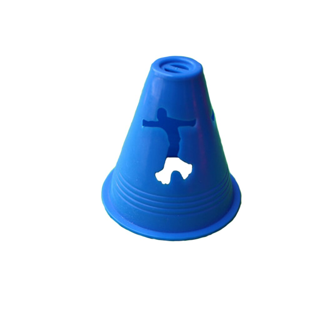 20pcs/pack Stadium Sport Free Slalom Obstacle Marking Equipment Football Training Cone Agility Practice Inline Skate Pile Cup: Blue