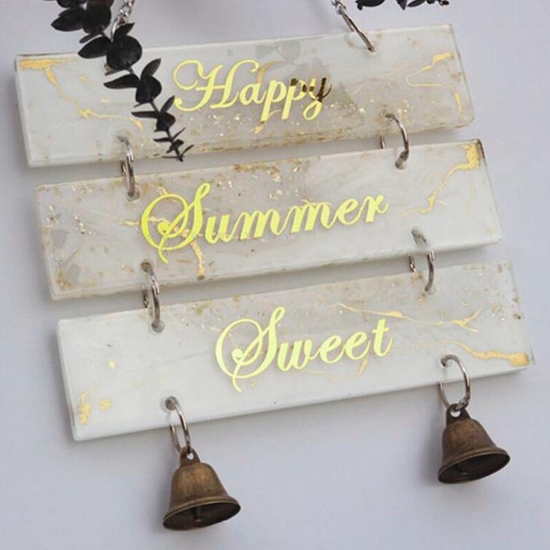 DIY żywica przezroczysta żywica epoksydowa drzwi tablicy rejestracyjnej formy wskaźnik znaki wita etykietki robić zawieszenia drzwi odlewania formy silikonowe