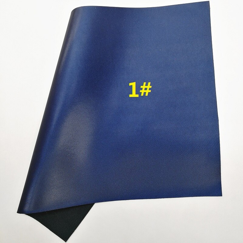 Tela azul marino con purpurina, tela de piel sintética, hojas de tela de cuero sintético de mezclilla para arco A4 21x29CM parpadeo Ming XM655: 1