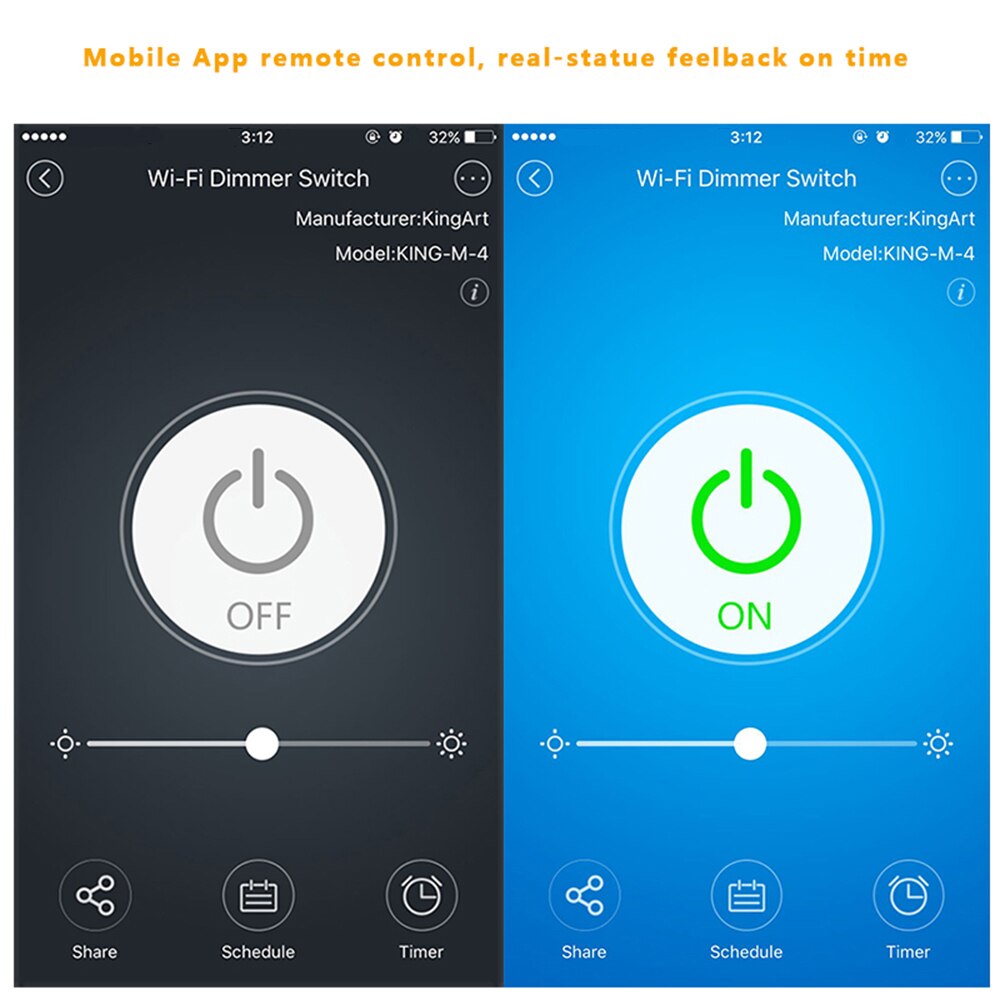 Smart Life Wifi Light Switch Dimmer 3 Way Wall LED Light Touched Switch Voice Control APP Switch Light for Alexa Google Home