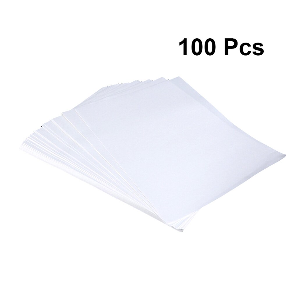 100pcs Heat Transfer Printing Paper A4 Sublimation Transfer Paper A4 Light T Shirt Transfer Paper White