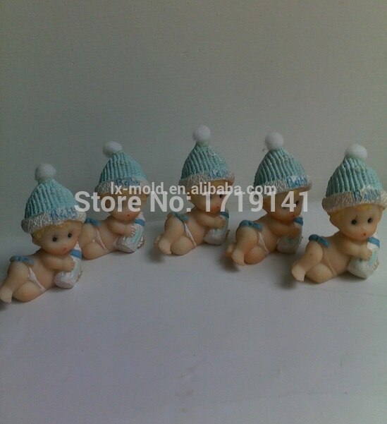 baby med melkeflaske 3d fondant cookie form silikonform til godteri