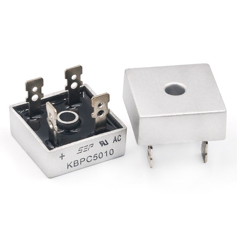2Pcs KBPC5010 50A 1000V Diode Bridge Rectifier Kbpc5010