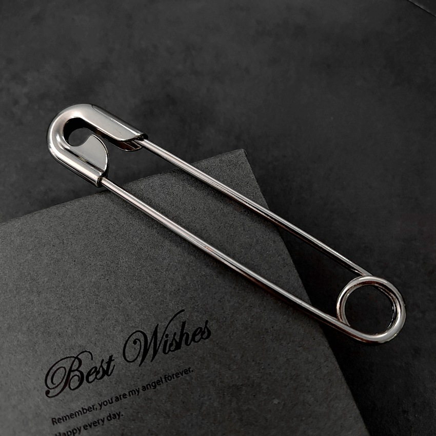 Alfileres grandes de para ropa, alfileres de seguridad de Metal liso, pantalones vaqueros, vestido, bufanda, alfileres ajustables