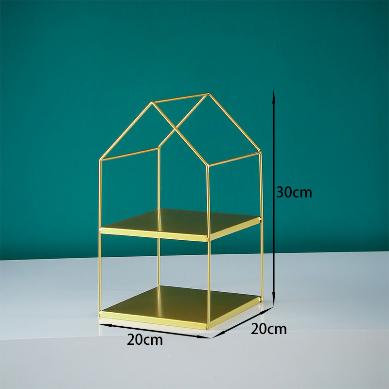 Stable Metal Dessert Table Cake Topper Display Stand Cupcake Plate Wedding Decorative Rack Pastry Tray Afternoon Tea Snack Stand: Cake stand H