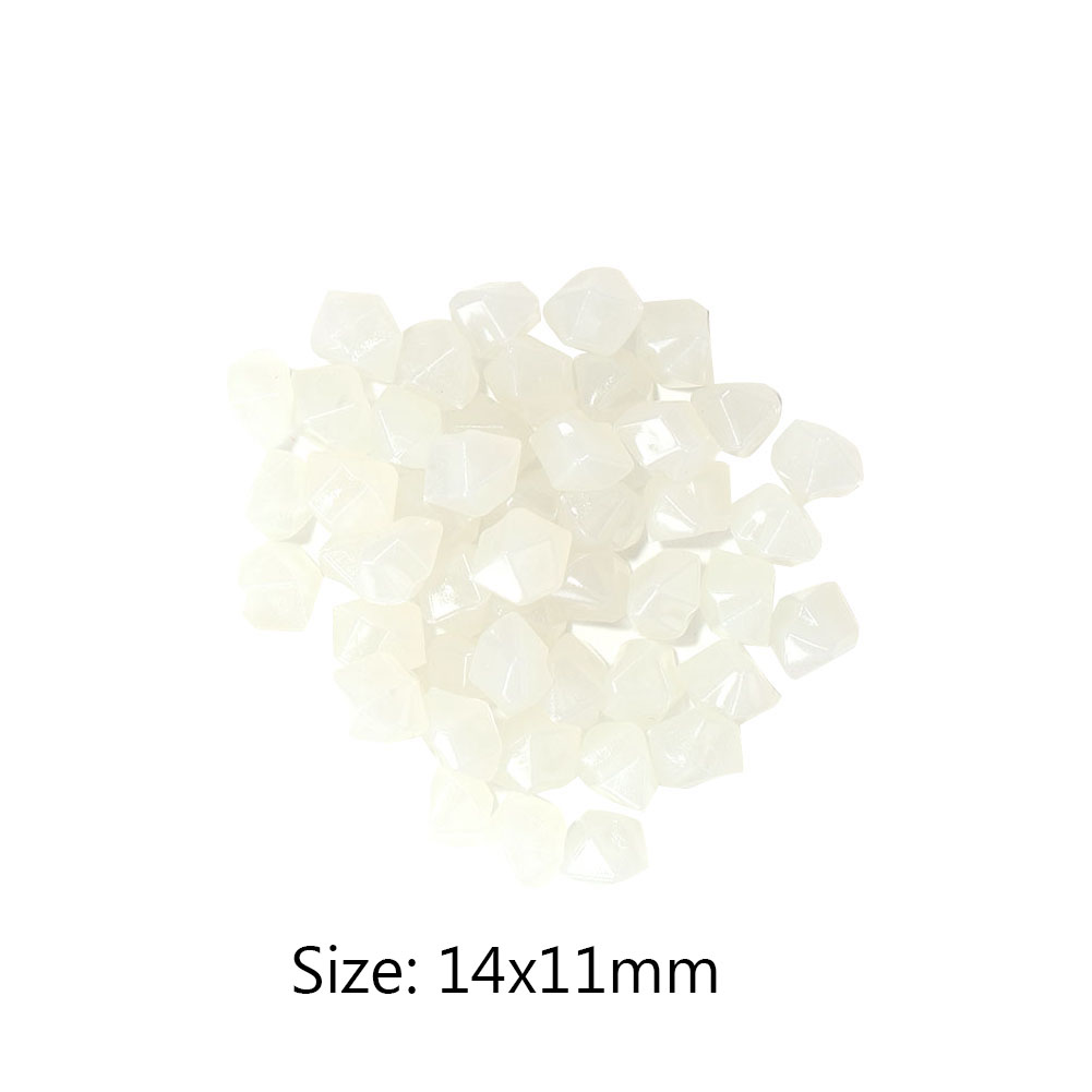 100Pcs Luminous Glowing Stones GloIin the Dark Garden Outdoor Aquarium Accessories for Fish Tank Decoration: Style A
