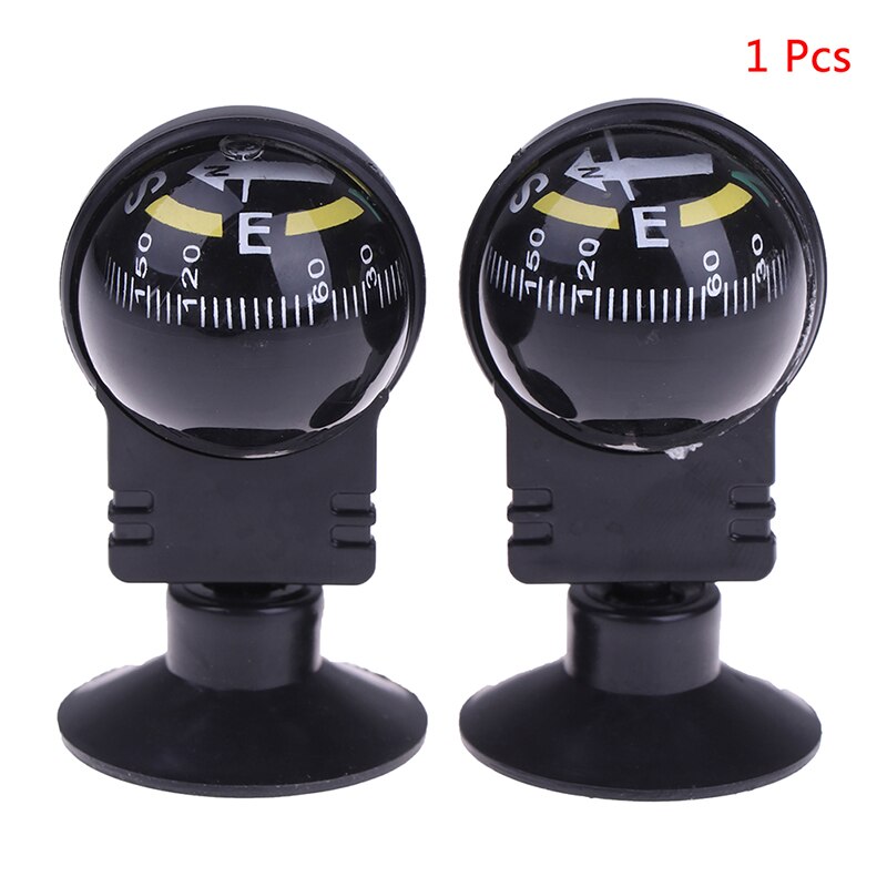 2.4x1.26 inch 1Pc 360 Degree Rotation Waterproof Vehicle Navigation Ball Shaped Car Compass with Suction Cup