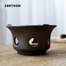 Estufa pequeña de cerámica de estilo japonés, estufas de té cálido, calentador de velas, kungfú chino, accesorios de juego de té, Base de tetera, luces nocturnas: Default Title