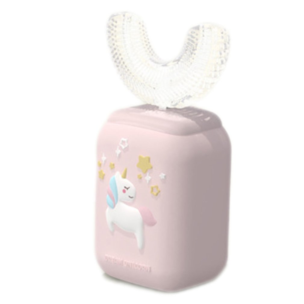 Nette freundlicher Elektrische Zahnbürste U-förmigen Schatz Einhorn Wasserdichte Automatische Ultraschall Wiederaufladbare Zahnbürste