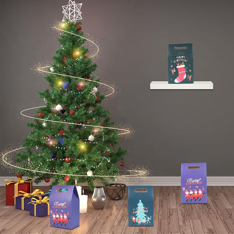 12 stuks kerstzakjes snoepverpakkingen opbergzakken zakjes willekeurige stijl