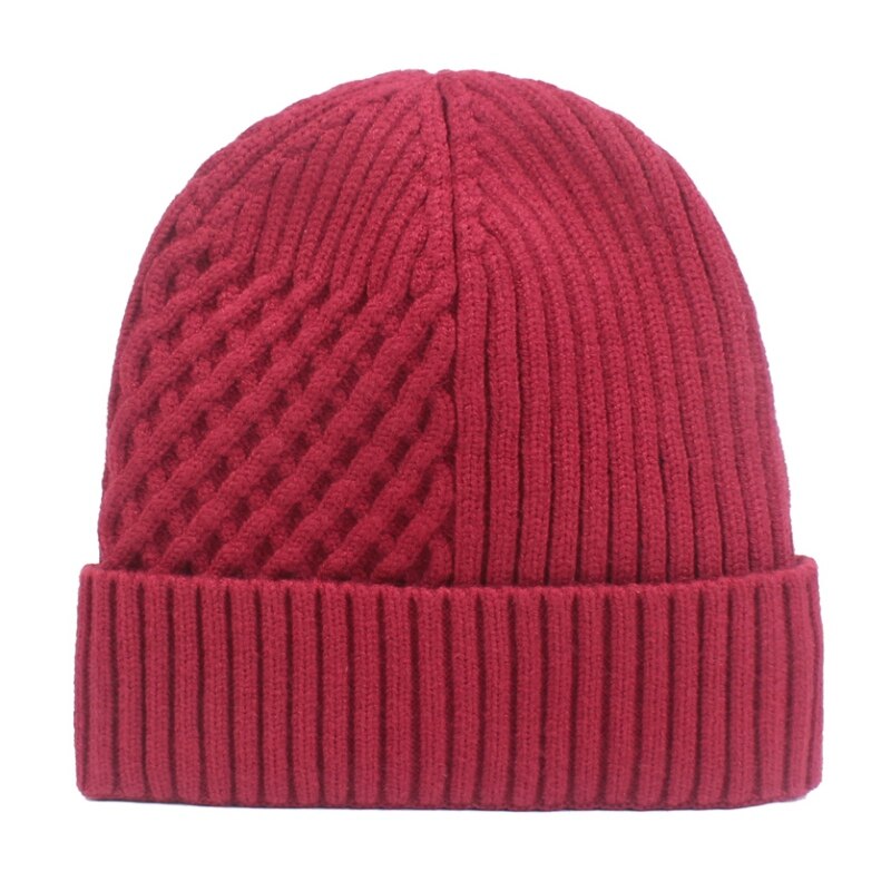 Heren dames winter muts dikke fleece muts skullies muts snowboard skiën schaatsen zachte gebreide muts met omslag