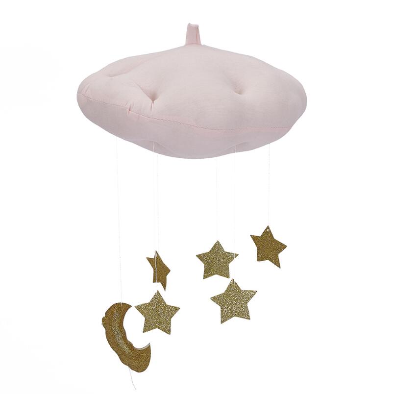 Stijl Nordic Thuis Cloud Wanddecoratie Baby Bebe Wieg Bed Opknoping Decor Voor Baby Troost Pop Kind Room Photo props: Pink A