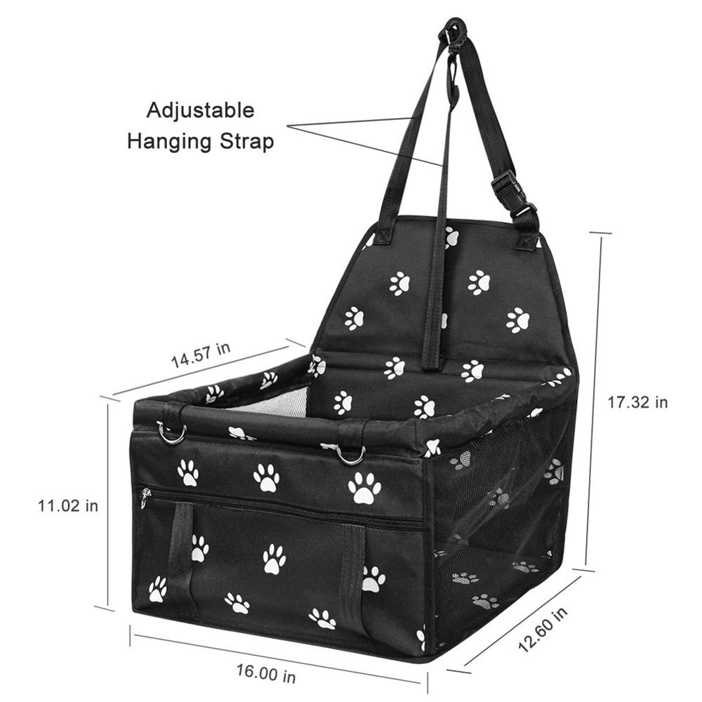 Funda de asiento elevador de coche para mascotas, alfombrilla para cesta, Protector automático, caja de viaje, plegable, de PVC