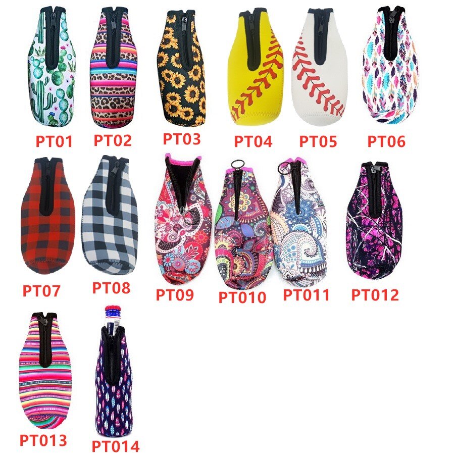 6 Stuks 330Ml 12Oz Bierfles Koeler Mouw Neopreen Rits Mouw Gestikt Geïsoleerde Bierfles Covers: Note styles you want