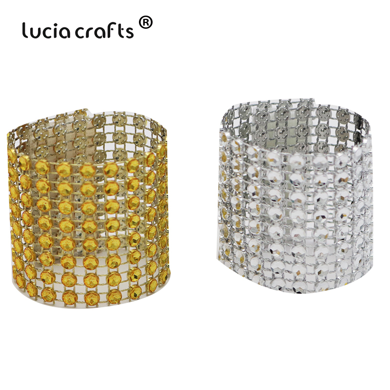 5/10 stücke 13cm * 4cm Gold Silber Strass Kette Gittergewebe wickeln Band Tüll Kristall Rolle Klebeband DIY Kuchen hochzeit Dekorationen 030007021