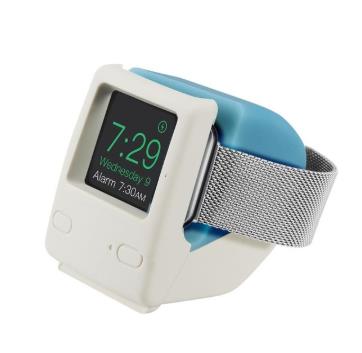 Voor Apple Horloge 2345 Generatie Siliconen Retro Opladen Stand Iwatch Smart Horloge S6 Universal Classic Computer Opladen Base: Bule