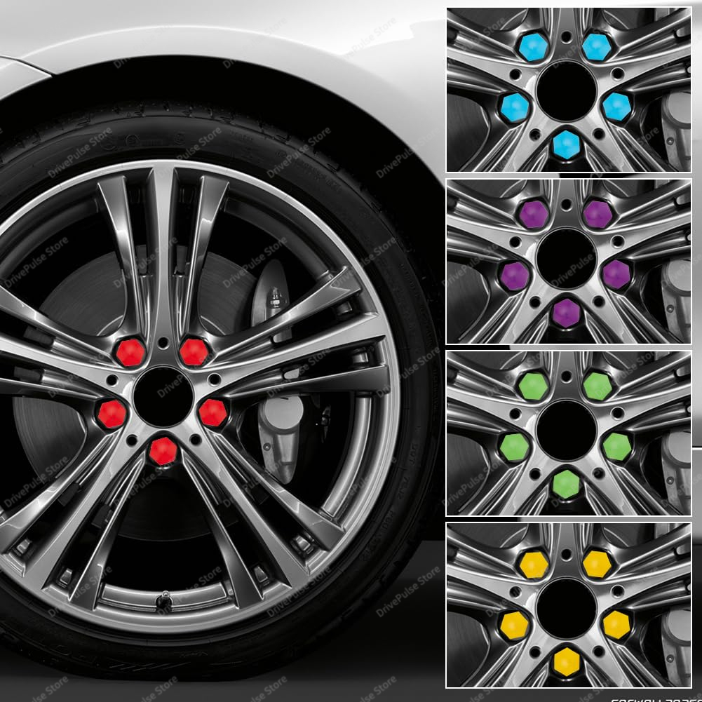 20 piezas cubiertas universales para tuercas de rueda 17/19/21mm-tapas para pernos de rueda a prueba de ust para coche, SUV, camión | Protección y decoración exterior