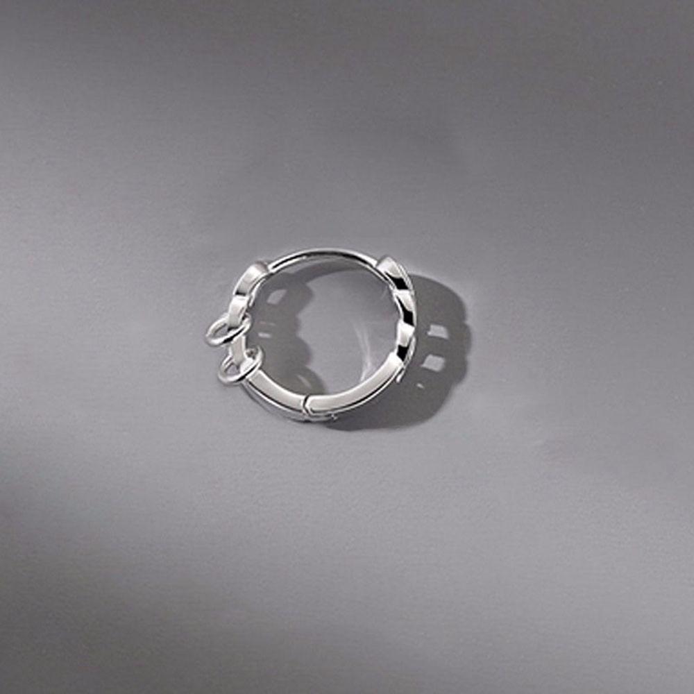 Personality cool boys hoop earrings Korean style simple trend chain earrings ear buckles jewelry: A2