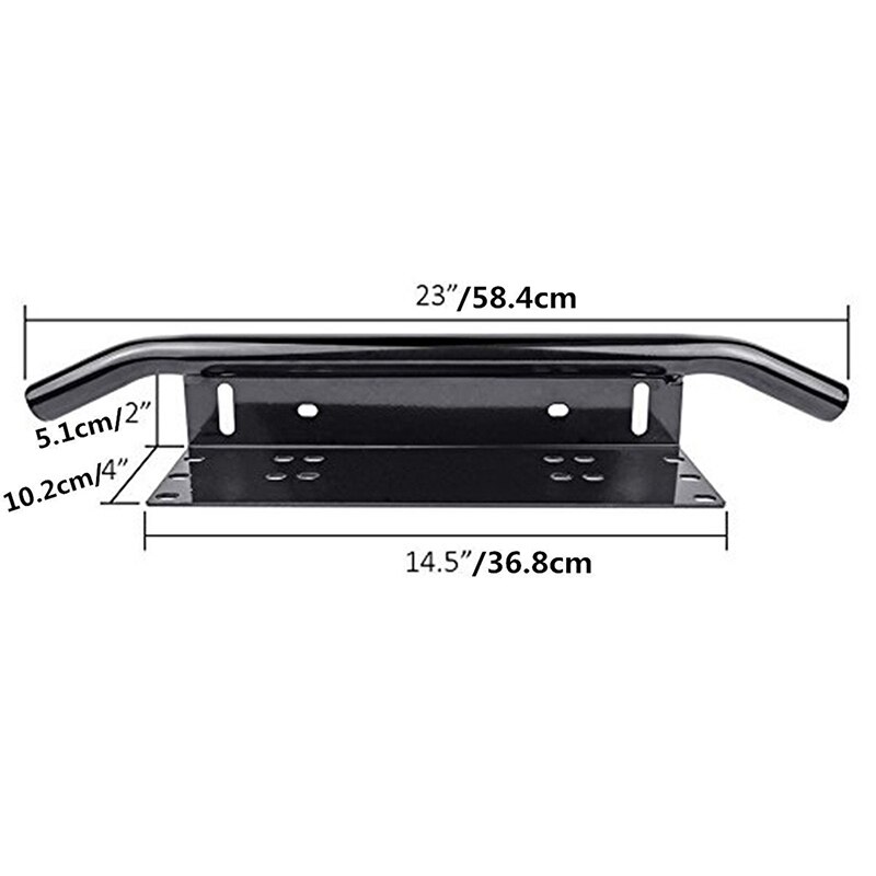 Soporte de instalación para matrícula de coche, tractor, 4x4, barra parachoques, placa de matrícula, soporte Universal delantero para todoterreno