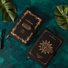 A5 Korea Retro Notebook Password Book with Lock School Office Supplies Stationery Personal Diary Journal Cover planner