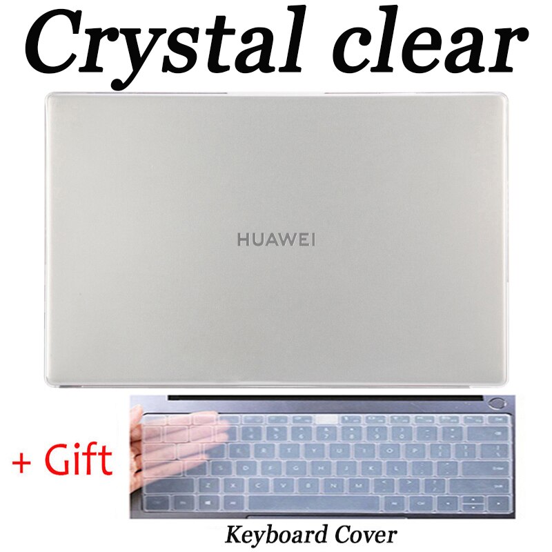 Étui pour ordinateur portable huawei Matebook 13S EMD-W56, housse pour ordinateur portable Matebook 14S HKD-W76: crystal Transparent / 2021 Matebook 13S