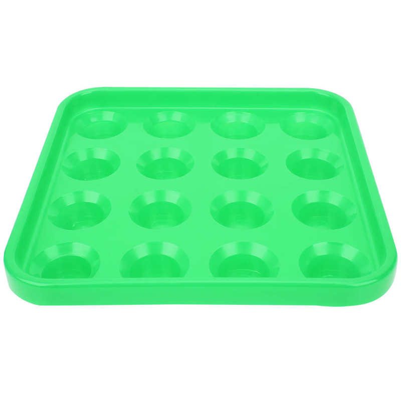 16 Gaten Biljart Bal Lade Plastic Pool Snooker Biljart Bal Opslag Houder 16 Ballen Lade Box Biljart Benodigdheden: green