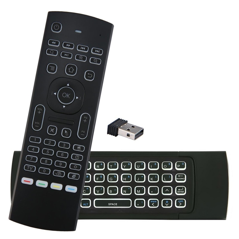 MX3 MX3-L Backlit Air Mouse Universal Smart Voice Remote Control 2.4G RF Wireless Keyboard for Android tv box H96 Max X96 mini
