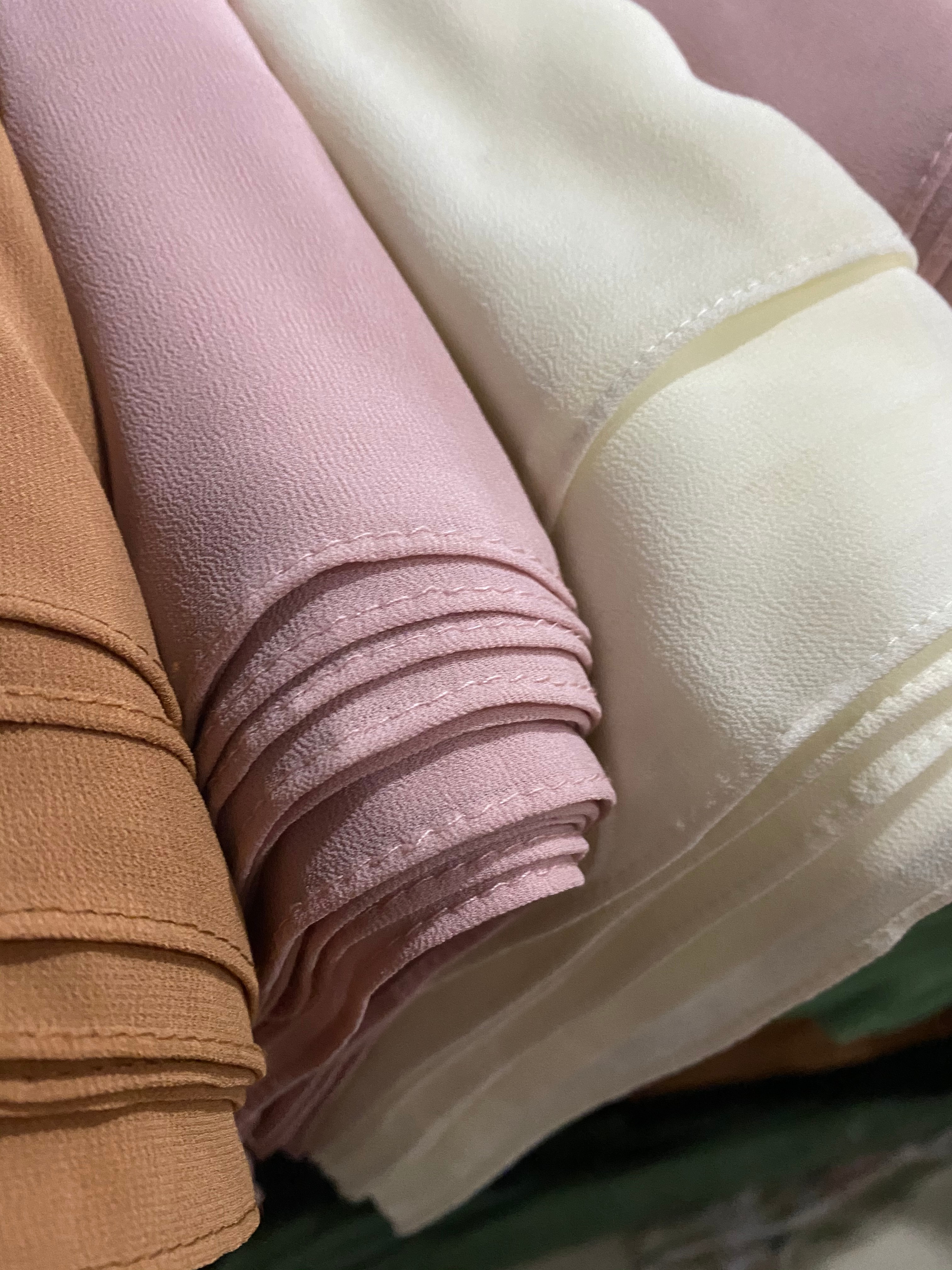 10 kpl/erä sifonkihuivi, kaksipuoleiset hijab-muslimihuivit, 47 väriä , 180*75cm