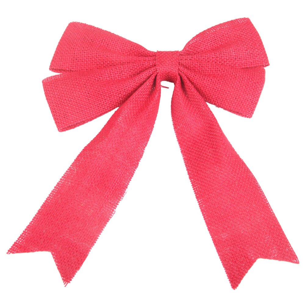 Lazos de arpillera con lazo para decoración, lazos de yute arpillera, adornos para manualidades DIY, decoración de de Bodas de Navidad (verde), 2 uds.