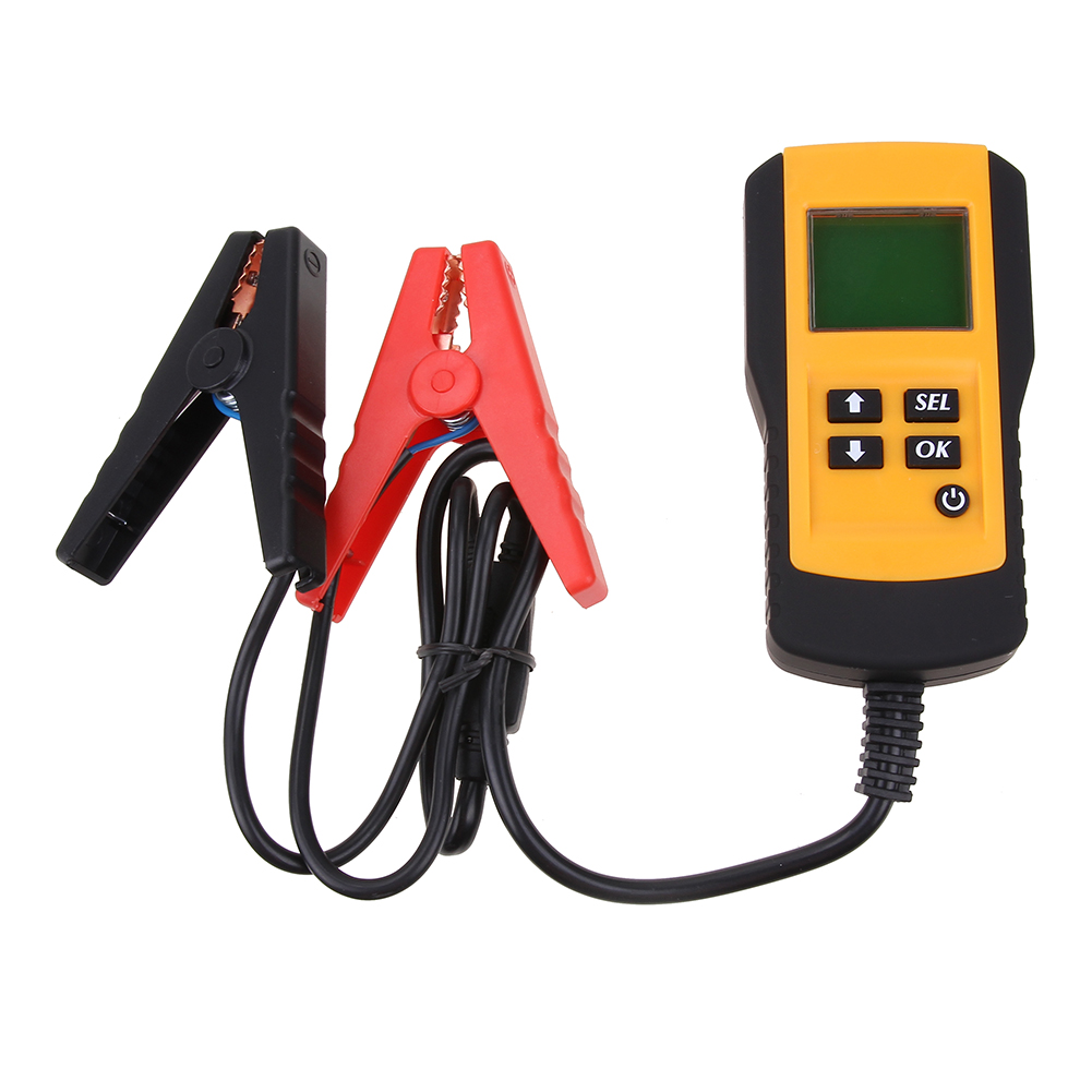 12V LCD Digital Car Battery Tester Auto System Analyzer Automotive Vehicle Battery Voltage ohm Tester Resistance Diagnostic Tool