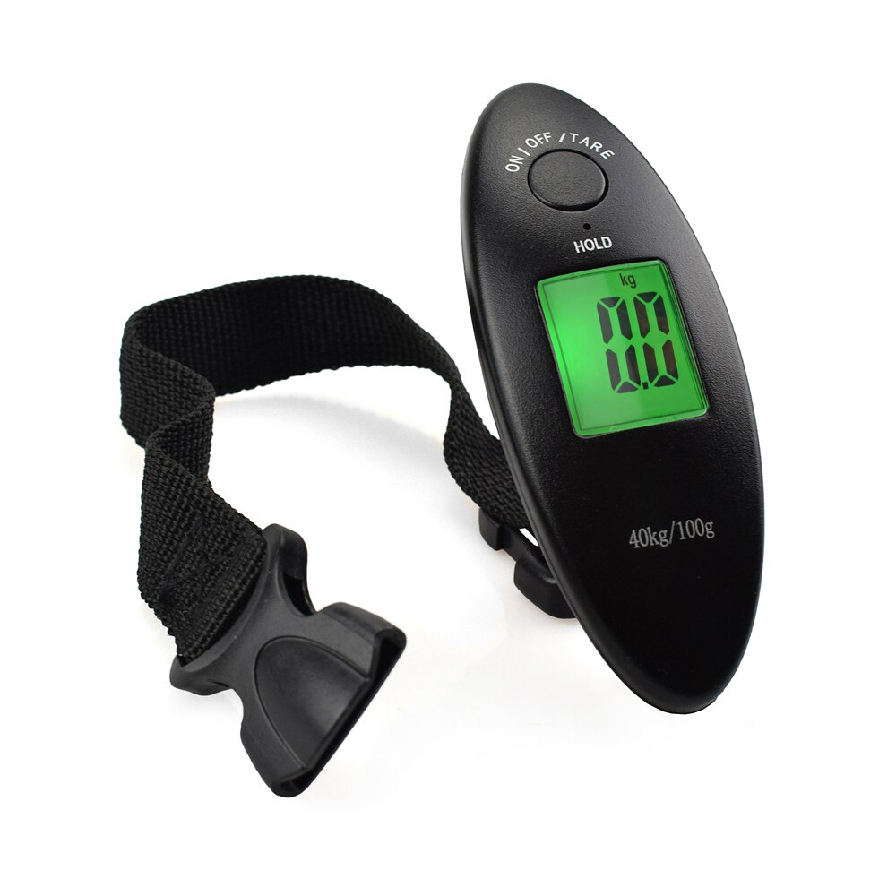 NEWACALOX-báscula Digital portátil para equipaje, 40kg/88lb, para pesca, viaje, pesaje, Steelyard, báscula electrónica LCD: Default Title
