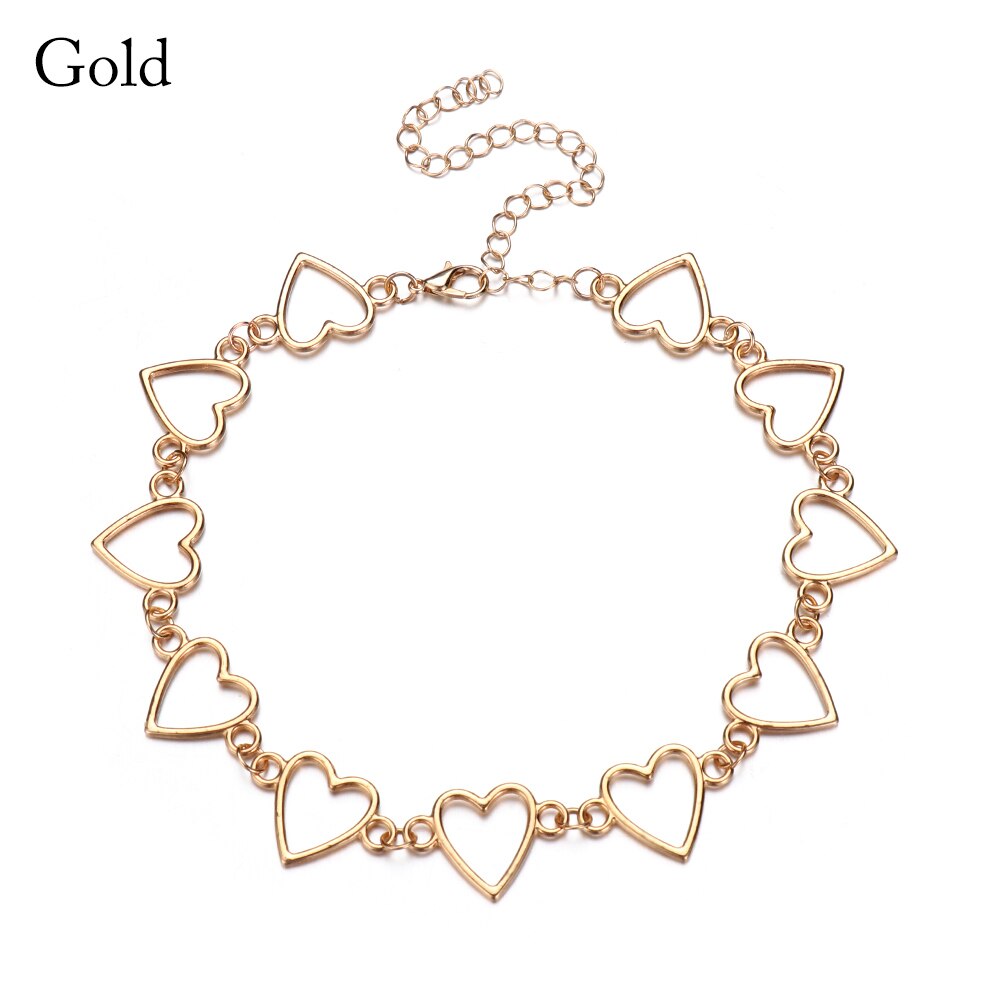 Neue Elegante Dazzling CZ Diamanten Choker Halskette Luxus Tennis Kette Halskette Für Frauen Schmuck Schlüsselbein Kette Halskette: A-gold