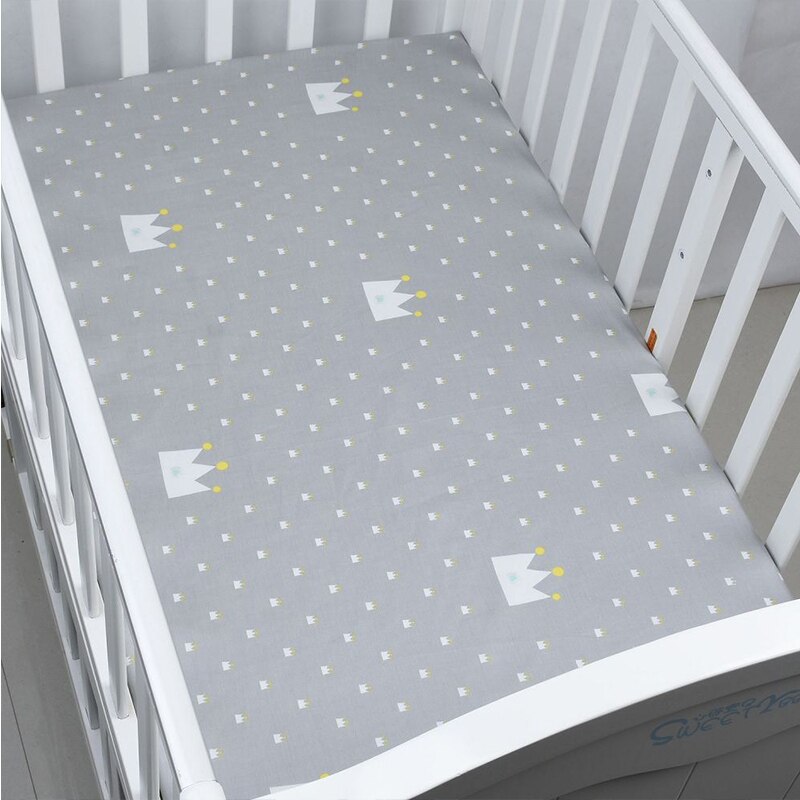Sábana ajustable para bebé de 130x70 cm, Sábana 100% de algodón textil para el hogar, cubre sábanas, Protector de colchón, sábana para cuna, juego de cama para bebé