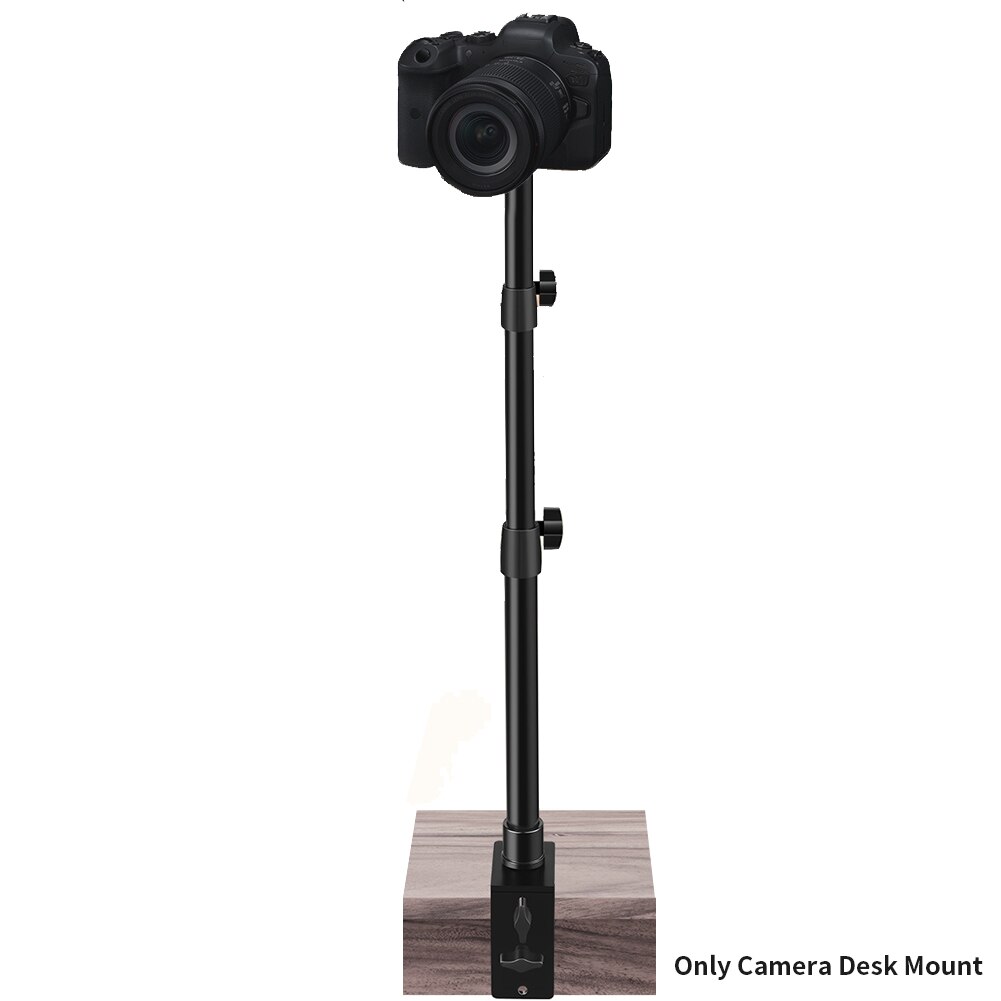 Camera Stand For DSLR ABS Practical Tabletop Video Desk Mount Adjustable Height Photography C Clamp Ring Light Monopod Universal