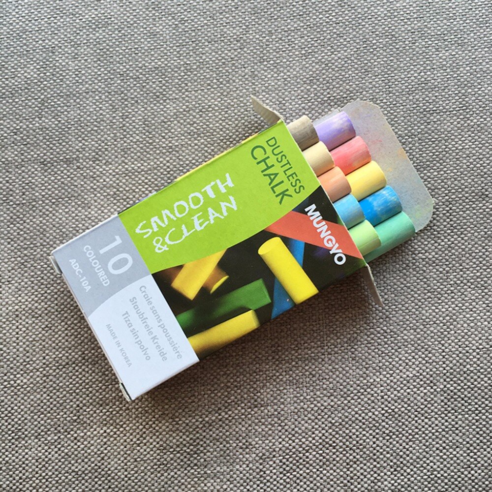 10 Stks/pak Kleurrijke Stofvrij 10-Color Krijt voor Tekening & & School Briefpapier & Office Supply