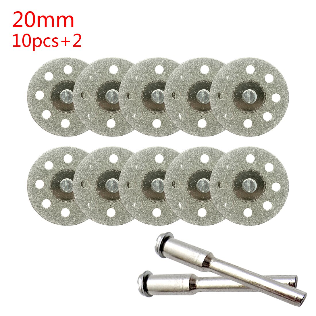 10 Pcs/5 Pcs Mini Diamant Zaagblad Zilver Slijpschijven 20-25 Mm Met Aansluiten Schacht Voor dremel Boor Fit Rotary Tool