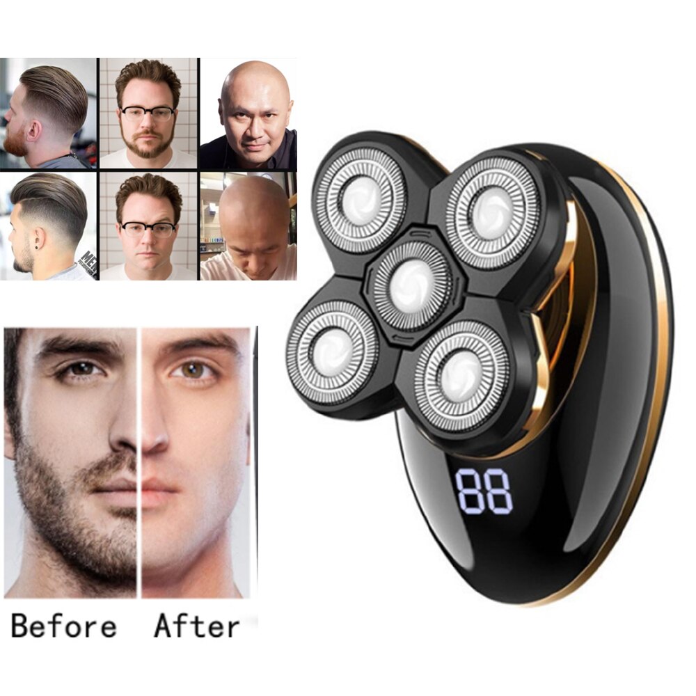 5 In 1 Elektrische Tondeuse Mannen Voor Mannen Oplaadbare Keramische Snijden Haar Machine Voor Mannen Haar Cut Usb Elektrische haar