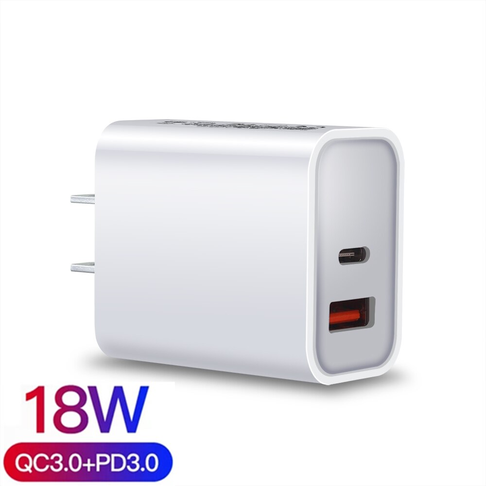 Fdgao 30W Qi Draadloze Oplader Voor Iphone 12 Pro Max 11 Xs Xr X 8 Samsung S20 S10 Note 20 10 Usb C Inductie Fast Charging Stand: Only 18W US Plug