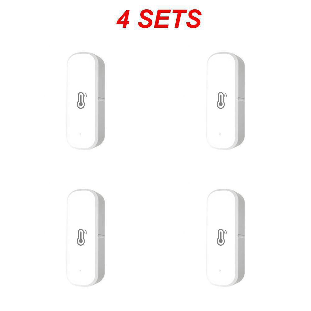 Tuya Wifi Zigbee Slimme temperatuur- en vochtigheidssensor Smart Home Security-productie Werk met Alexa Google Home Smart Life: Beige