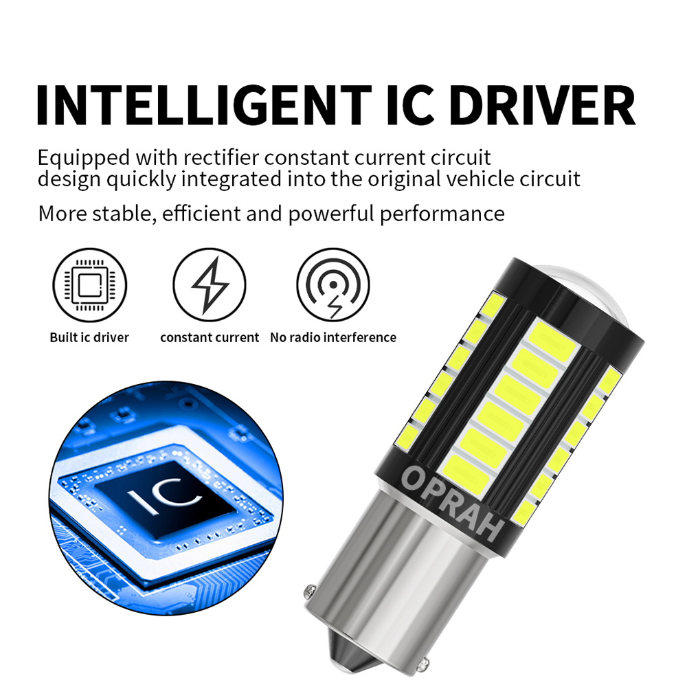 10 Uds 12V 24V 1156 BAU15S 1157 BAY15D luces LED T20 7440 7443 Canbus 33*5630SMD para coche camión lámpara de señal trasera DRL bombilla para correr