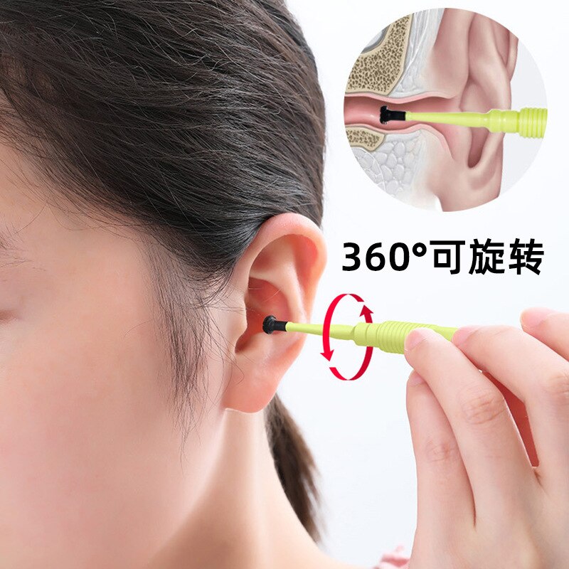 Japan Geïmporteerd Oor Cleaner Ear Wax Remover Spiraal Oorsmeer Cleaner Gezondheid Ear Cleaner Gehoorapparaat Oor Care Tools